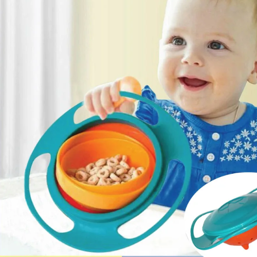 Assiette bébé avec ventouses sans dégâts