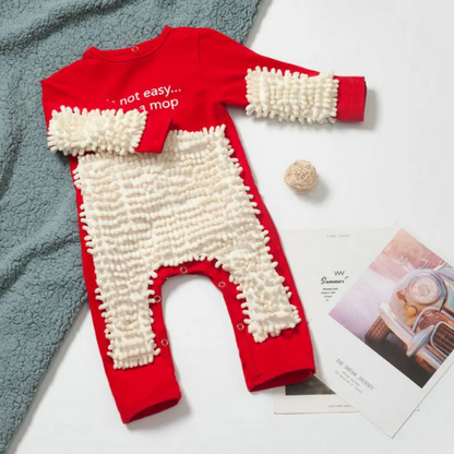   barboteuse-bebe-rouge-beige