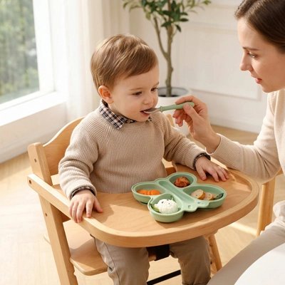  bol bébé sectionné silicone antidérapant