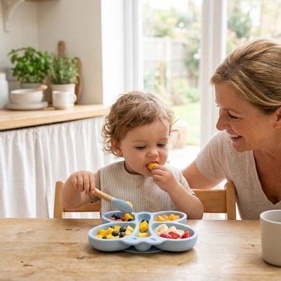 cuillère auto-alimentation bébé silicone