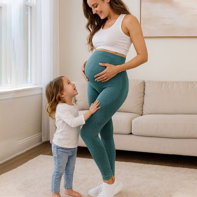 Be Mammy Legging Long Grossesse Taille Haute - Confort Et Élégance Pour Futures Mamans