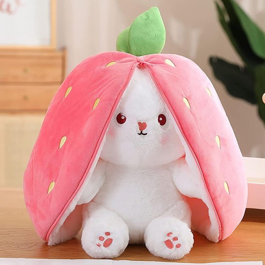 peluche-lapin-fraise