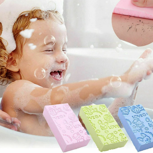  Éponge exfoliante jaune pour bébé