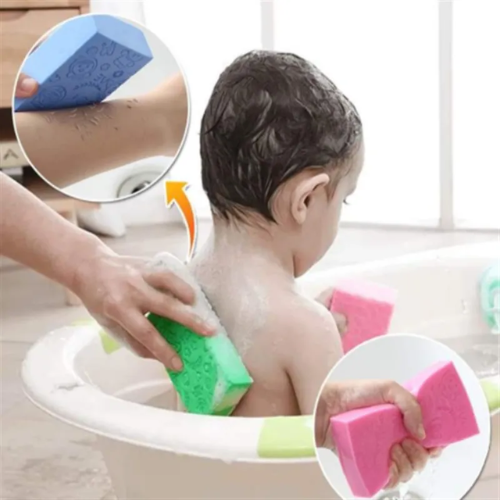 Éponge exfoliante verte bain