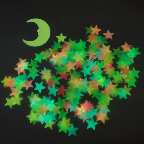 Étoiles phosphorescentes vertes 100 pièces chambre enfant