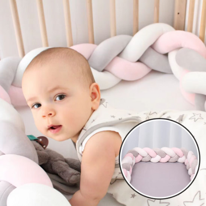 tour-de-lit-bebe-gris-rose
